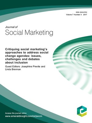 cover image of Journal of Social Marketing, Volume 7, Number 3